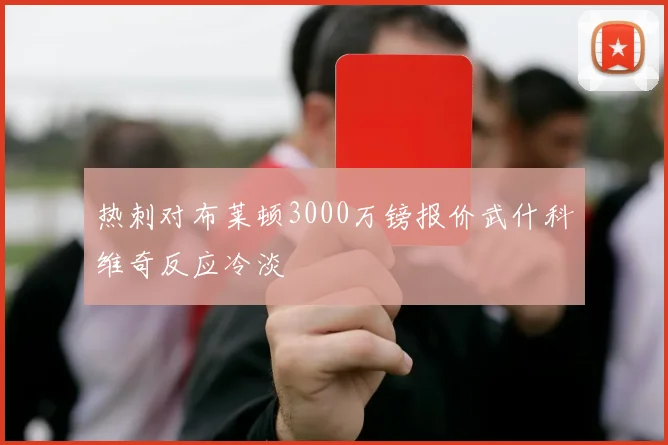 热刺对布莱顿3000万镑报价武什科维奇反应冷淡