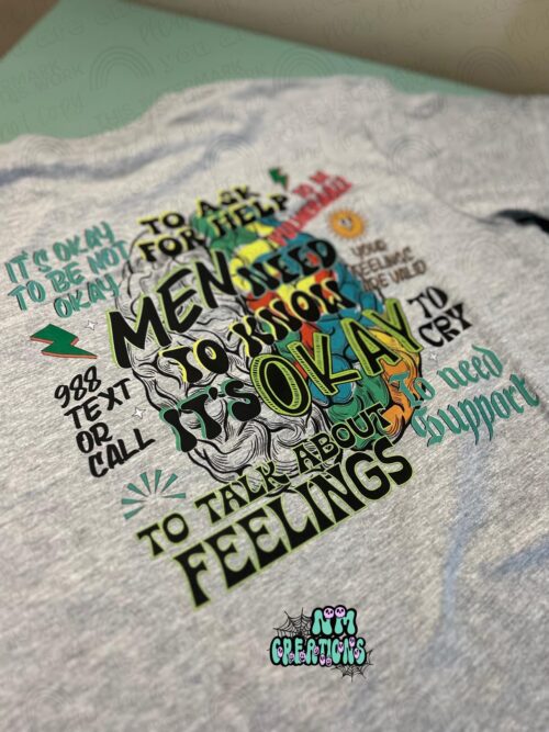 Men's Mental Health Matters Tee (Light Grey) - Image 2